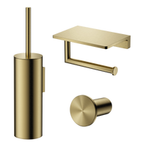 Tuvalu toilet accessory set with shelf