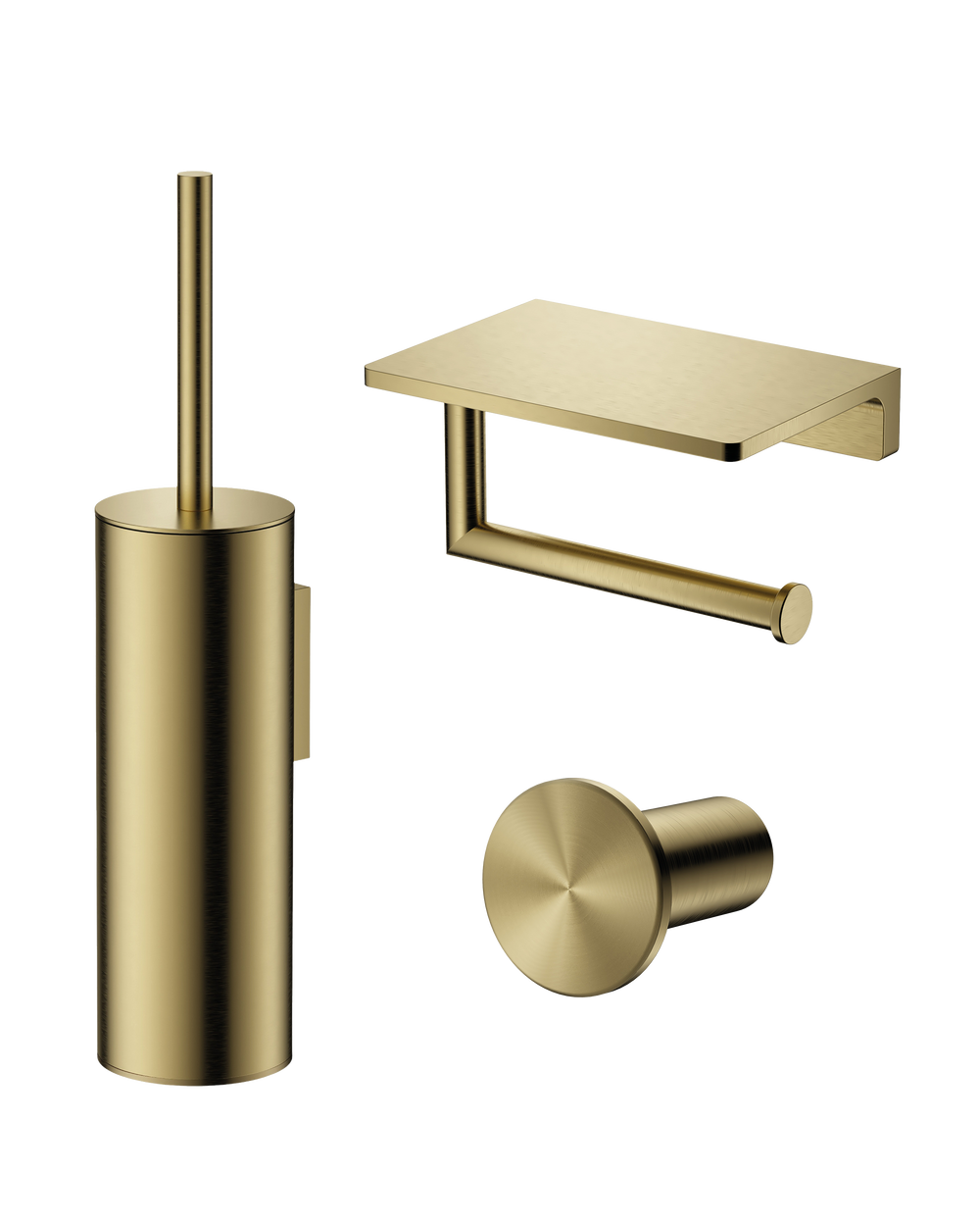 Tuvalu toilet accessory set with shelf