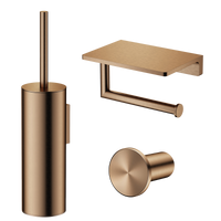 Tuvalu toilet accessory set with shelf
