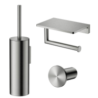 Tuvalu toilet accessory set with shelf