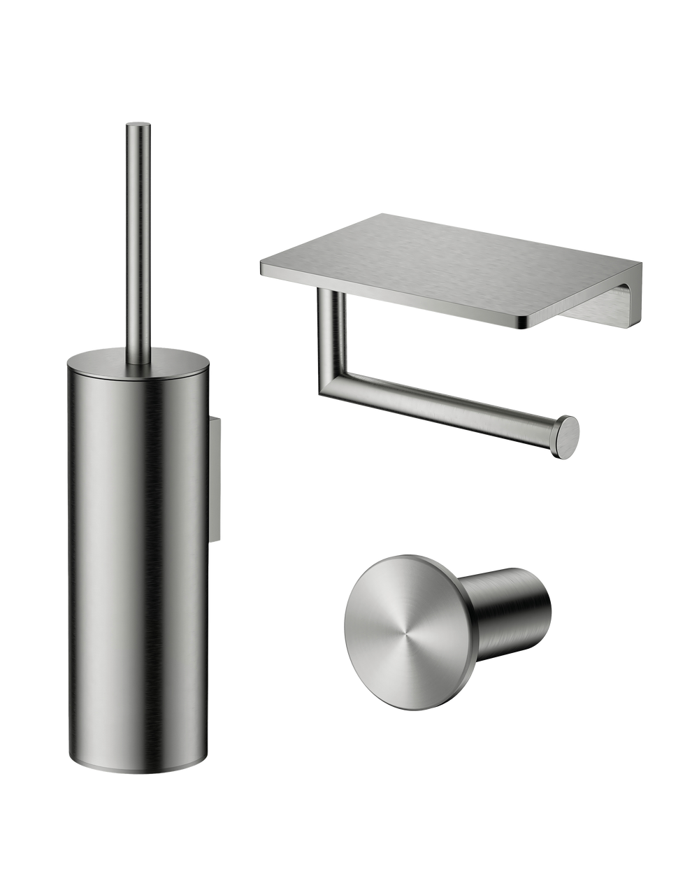 Tuvalu toilet accessory set with shelf